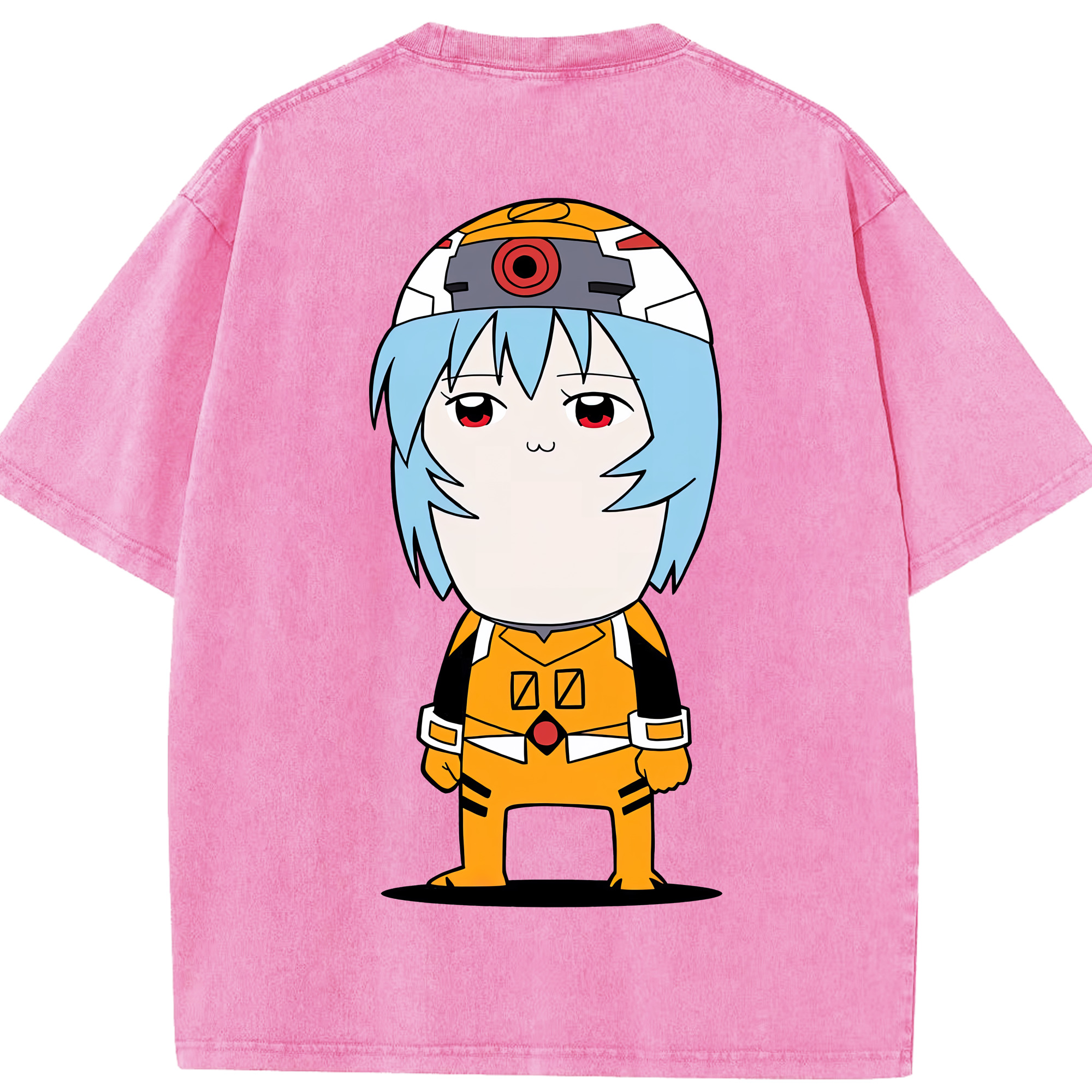 （画像用） EVA 新世紀エヴァンゲリオン 綿100% ヴィンテージ風 半袖Tシャツ（背面プリント）